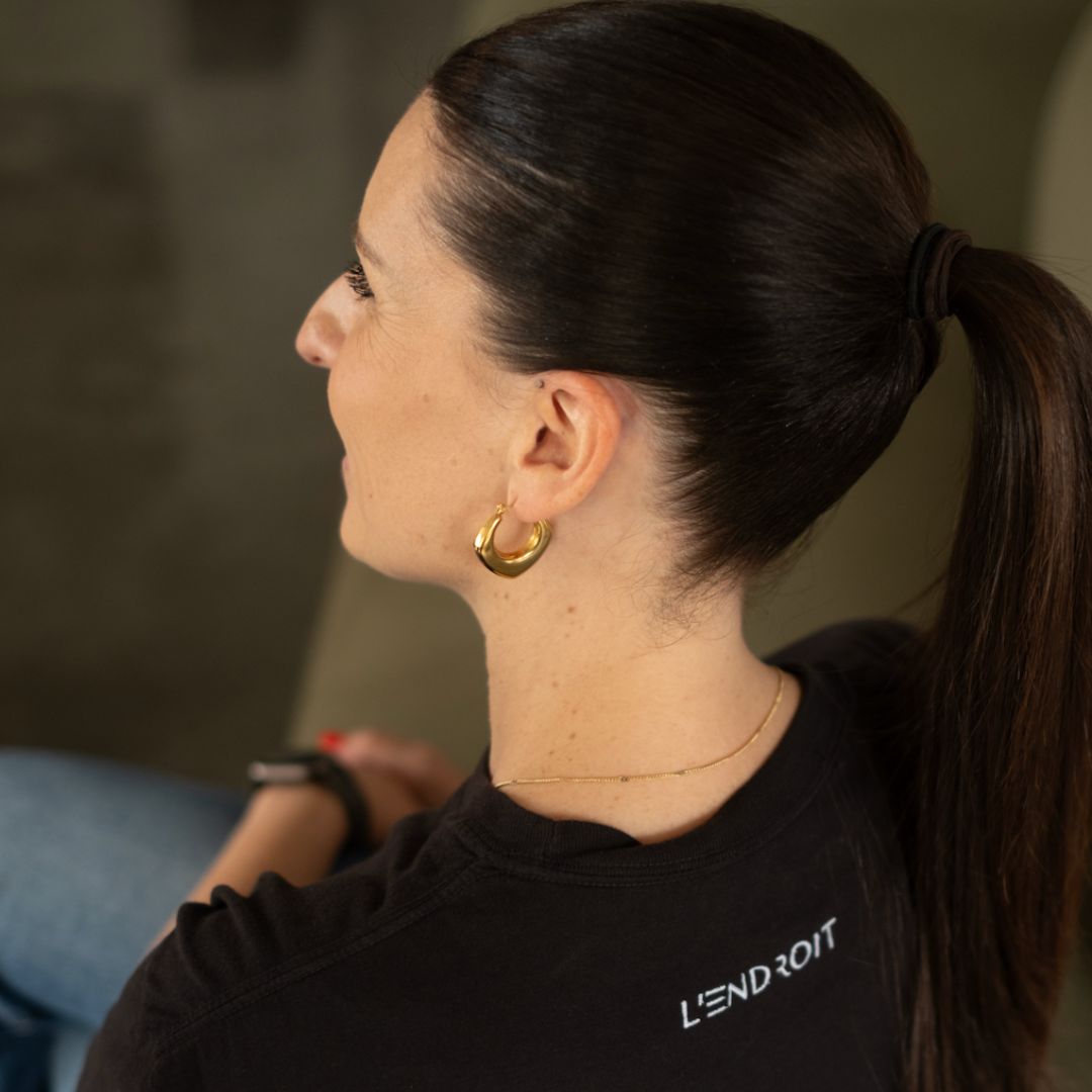 T-shirt noir l’endroit